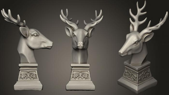 Masks and muzzles of animals (MSKJ_0178) 3D model for CNC machine